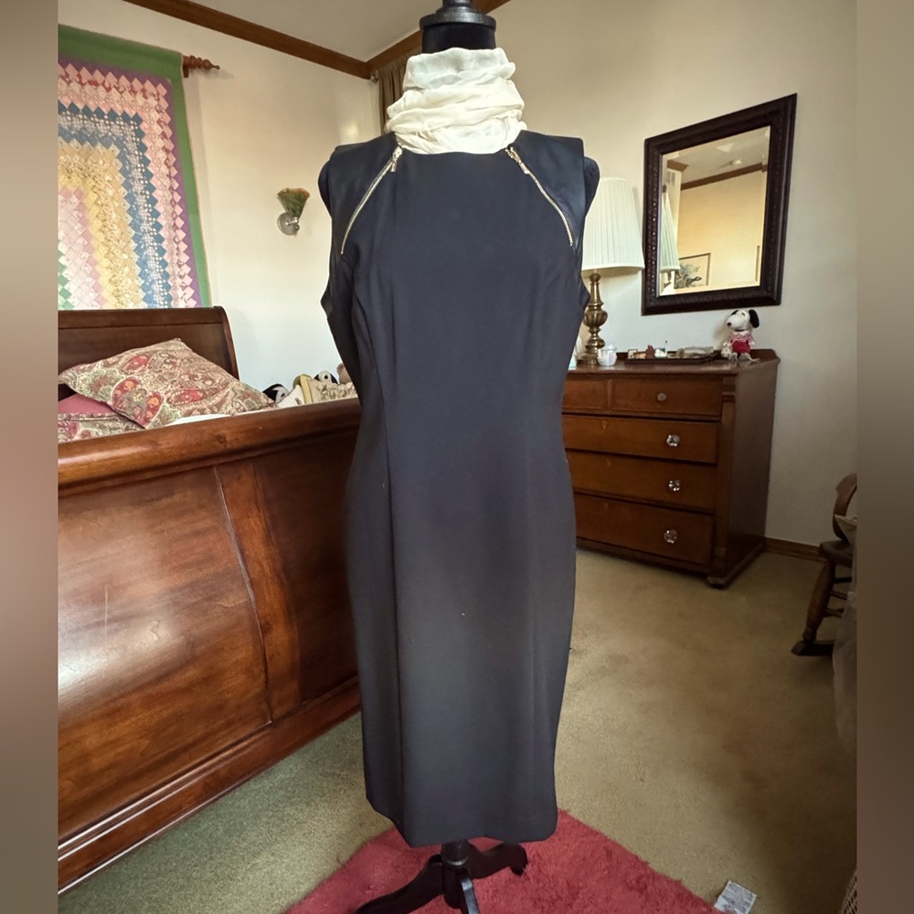 Calvin Klein  little black dress.  Sleeveless.